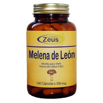 Hongo Melena De Leon 500 Mg 180 Caps Zeus