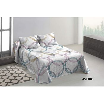 Colcha Estampada Reversible Cosida Patry Teja Cama 135 Cm - 235x270 Cm con  Ofertas en Carrefour