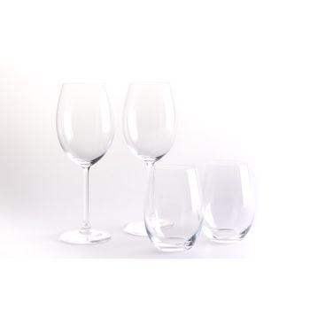 Set De 2 Copas Y 2 Vasos Bohemia 28x10x26 Cm