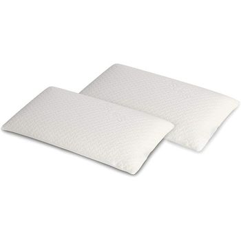 Almohada de plumas/plumón blanco 80 x 80 cm VIHREN 