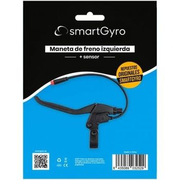 Maneta De Freno Izquierdo + Sensor Para Patinete Eléctrico Smartgyro Pp27-081/ Compatible Con Speedway / Rockway Y Crossover