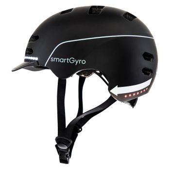Casco Smart Helmet Con Leds De Frenado Inteligentes, Tamaño L -  Negro