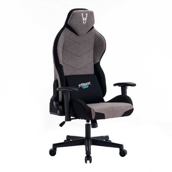 Silla Gaming Stinger Station Titan Woxter Inclinable Cojín Lumbar Gris Oscuro