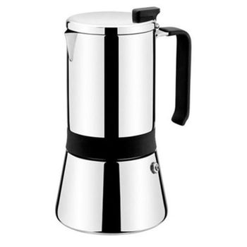 Cafetera Italiana Monix M770010 (10 Tazas) Acero Inoxidable