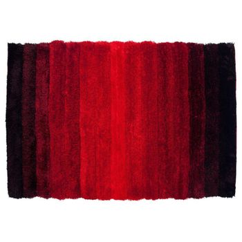 Alfombra Roja Con Pelo Alto 1-3cm 120x170 Cm