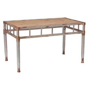 Mesa Auxiliar 45 X 25 X 64 Cm De Metal En Forma De C Ml-design con Ofertas  en Carrefour