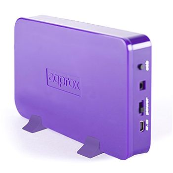 Approx Carcasa Disco Duro Sata De 3.5" A Usb 3.0 Violeta