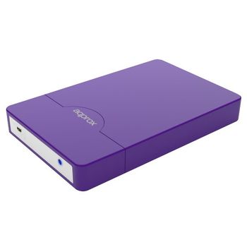 Approx Caja Externa Disco Duro 2.5" Apphdd09gp Sata Usb 2.0 Purpura