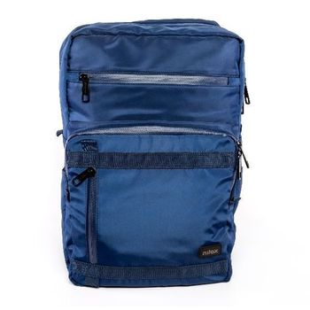 Maleta Mochila De Viaje 4 Ruedas Medidas: 46x38x22cm Color Azul con Ofertas  en Carrefour