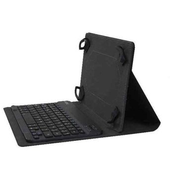 VBESTLIFE Funda abatible con Teclado Bluetooth inalámbrico para Smartphone  con Soporte, Universal para teléfonos móviles de 4.5 '' - 6.8 '', para