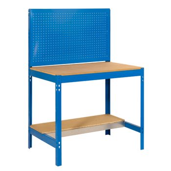 Banco De Trabajo Bt2 900 Azul/madera 1445x910x610 Mm