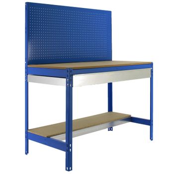 Banco De Trabajo Bt2 Box 1500 Azul/madera 1445x1510x610mm