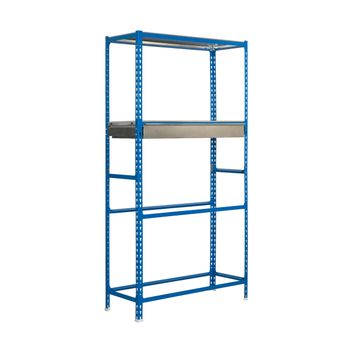 Estanteria Metálica  Simongarage Box Megaplus 4/400 Azul/galva 2000x1200x400mm