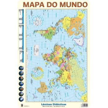 Lamina Didactica Portugues Mapa Do Mundo