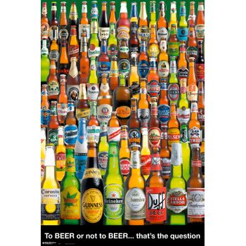 Maxi Poster Cervezas Beber O No Beber