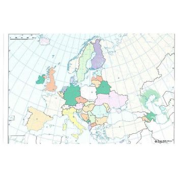 Mapa Mudo Europa Política 22x30