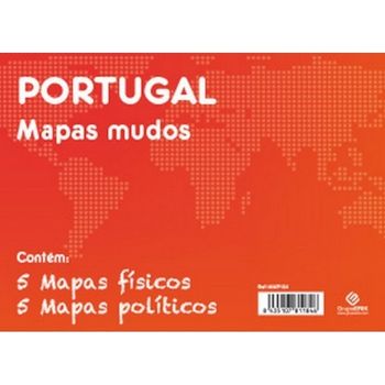 Pack 10 Mapas Mudos Pt Portugal Politico Fisico
