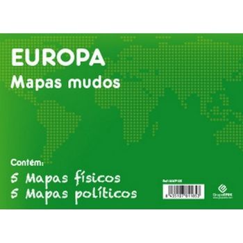 Pack 10 Mapas Mudos Pt Europa Politica Fisica