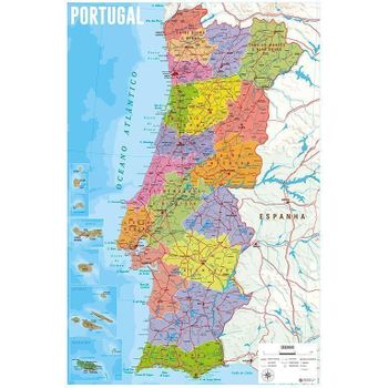 Maxi Poster Mapa Portugal