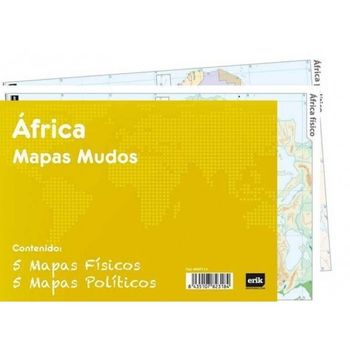 Pack 10 Mapas Mudos Es Africa Politica Fisica
