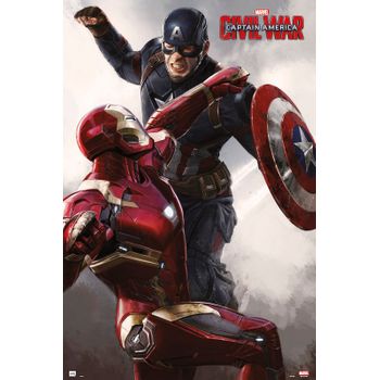 Maxi Poster Capitan America Guerra Civil Capitan America Vs Iron Man