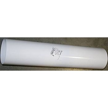 Tubo Extraccion Aire 125mmx50cm Aluminio Blanco Alustar Vacuflex