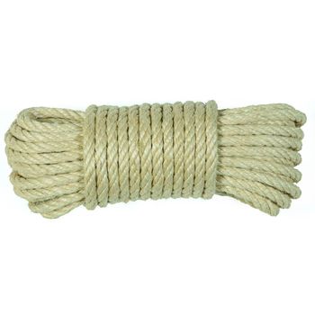 Cuerda Torcida 06mm Sisal Natural 4 Cabos Hyc 10m