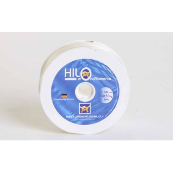 Hilo Sujecion Tiralineas Monofilamento 01mm Nylon Blanco Hyc