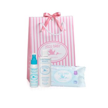 Set De Higiene Picu Baby Beautiful Rosa Infantil (3 Pcs)