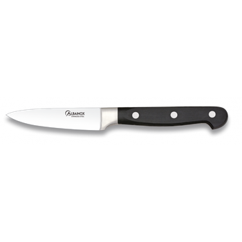 Cuchillo Mondador Martinez Albainox Negro Mango De Polioximetileno Y Hoja Acero Inox De  9 Cm 17178