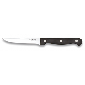 Cuchillo Para Verduras Martinez Albainox Negro Mango De Polioximetileno Y Hoja Acero Inox De 10 Cm 17208