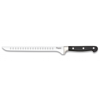 Cuchillo Jamonero Martinez Albainox Mango De Polioximetileno Y Hoja Acero Inox Alveolado Por Las 2 Caras De 25 Cm 17277