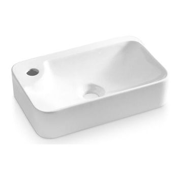 Bathco 0036p Alicante Lavabo Rectangular Fondo Reducido Blanco