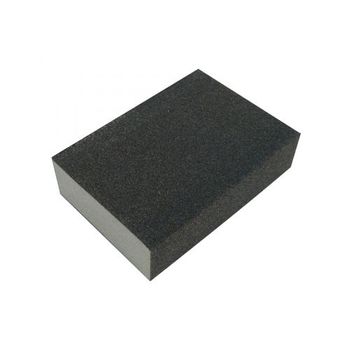 Caja De 100 Esponjas De 70x100x25 Mm Abrasivas A/o Grano Basto/medio Calflex Eabm100