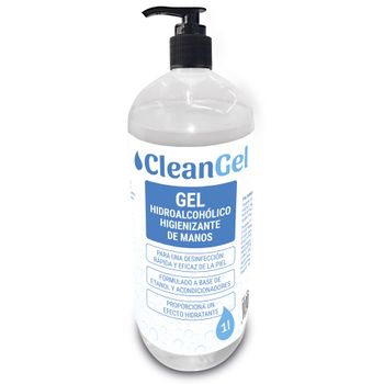 Cleangel Gm1000 - Gel Hidroalcohólico En Botella Con Dosificador De 1000 Ml