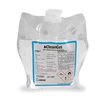 Cleangel Gmb08000 - Bolsa Gel Hidroalcohólico Higienizante Manos De 800 Ml