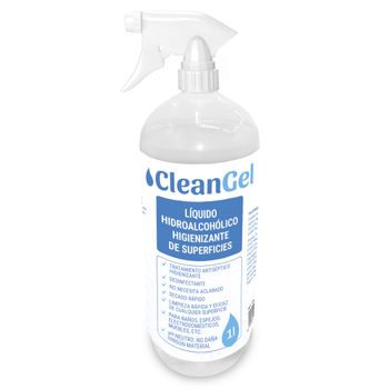 Cleangel Ls1000 - Líquido Higienizante De Superficies En Pulverizador De 1000 Ml