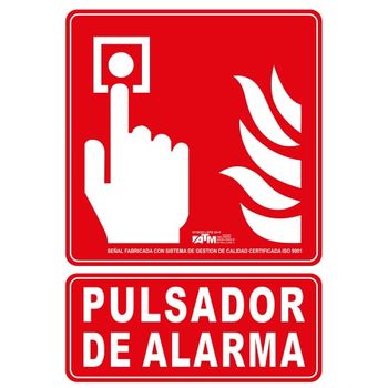 Atm Señalización-asa050-señal Pulsador De Alarma Pvc Clase A