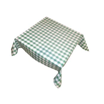 Mantel De Hule Estampado Por Metros - Cuadros Verdes Picnic 43540-2" "100 X 140 Cm" "cuadros Verdes Picnic 43540-2" "exma