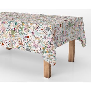 Cubremesa Estampado, mantel de hule ajustable