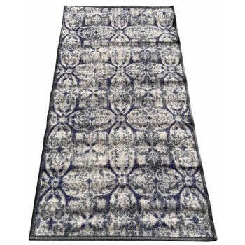 Alfombra Para Pasillo Rollito Pasillero 100cm - Barroco Azul Gris 715u101-50" "100x57 Cm" "barroco Azul Gris" "exma