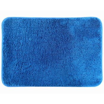 Alfombrilla Baño Antideslizante De Microfibra, Tacto Suave - Azul 7401000-1" "60x40 Cm" "azul 7401000-1" "exma
