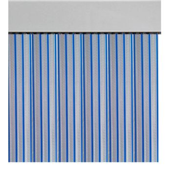 Cortina De Tiras Cintas Para Puertas 90 Cm - Azul Transparente [0809002]" "90 X 210 Cm (ancho X Alto)" "azul Transparente 0809002" "exma