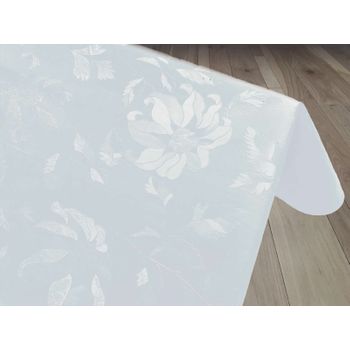 Mantel Hule Muletón Protector Mesa Por Metros - Pvc Eco Grabado 6801121  100x140 Cm blanco Grabado Fino Pvc exma con Ofertas en Carrefour