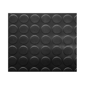 Suelo Lámina Plástico Pvc Negro, Ancho 150 Cms, Circulos - 7621112" "150x100 Cm" "negro 7621112" "exma