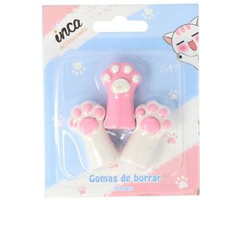 Set De Gomas De Borrar Inca Gatito (3 Pcs)