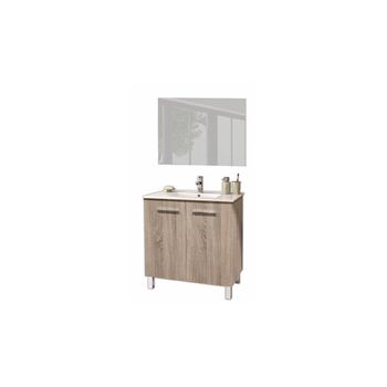 Mueble Baño 60cm + Espejo + Lavabo Marca Non