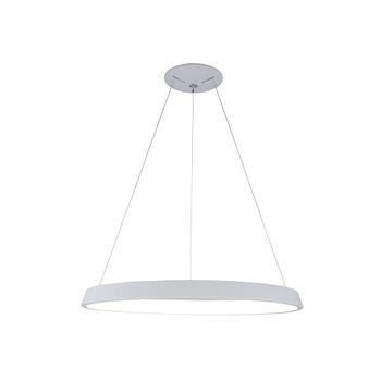 Lámpara De Techo Colgante Aro De Led 42w Color Blanco