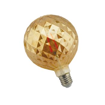 Bombilla Filamento Led Globo Diamante G120 E27 8w Ámbar