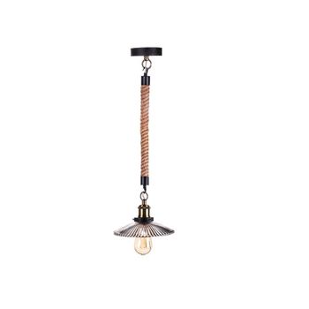 Lámpara De Techo Colgante E27 Con Cuerda Estilo Rústico
